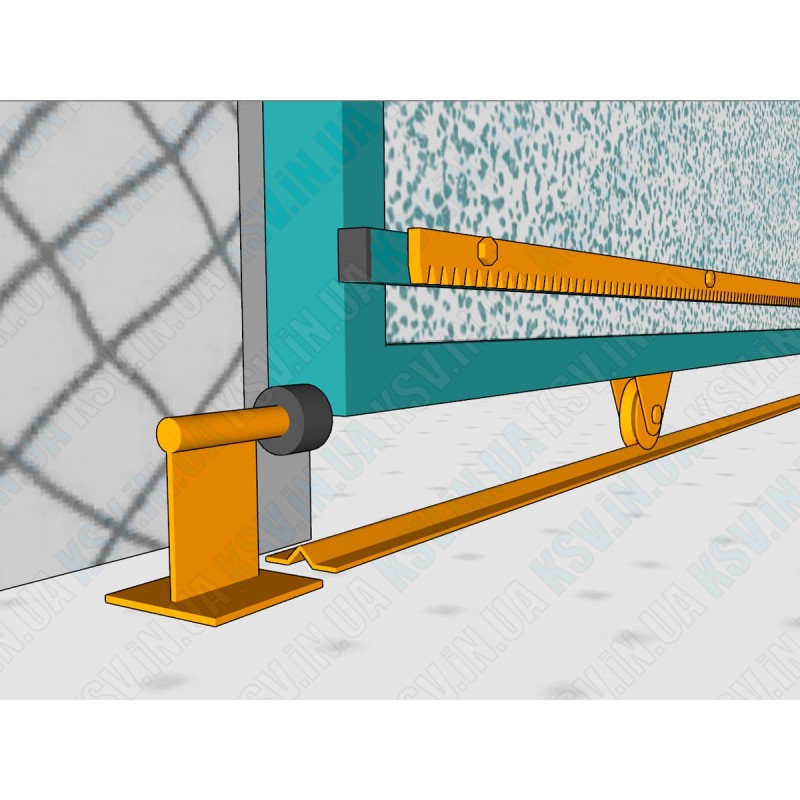 Откатные ворота по уголку (на монорельсе) - краткое руководство