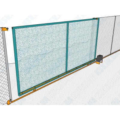 Відкатні ворота на монорейці просте та доступне рішення