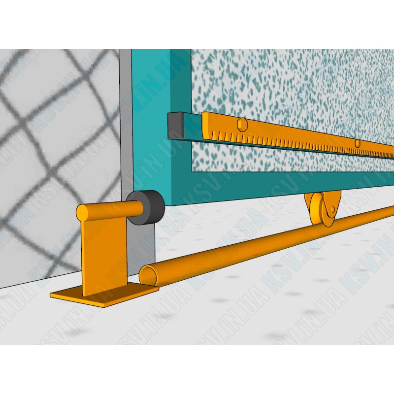 Надёжные откатные ворота по трубе (на монорельсе)