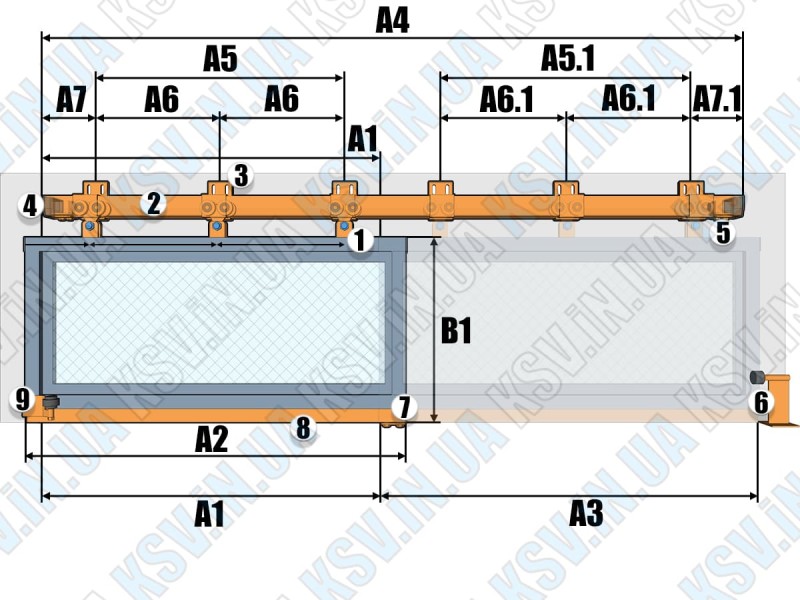 Калькулятор підвісних воріт та відкатних конструкцій