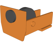 Кінцевий ролик для відкатних воріт