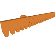 Зубчаста рейка для воріт