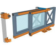 Фурнітура для воріт ТЕЛЕСКОП