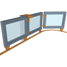 Фурнітура для відкатно-поворотних воріт