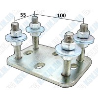 Adjustable support 5.5×10 cm - Plate for roller support (1 pc)