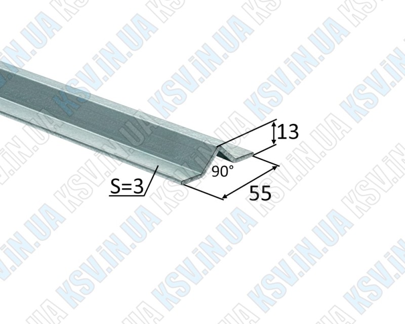Профиль Дельта - направляющий V-профиль УГОЛОК (МЕТР)