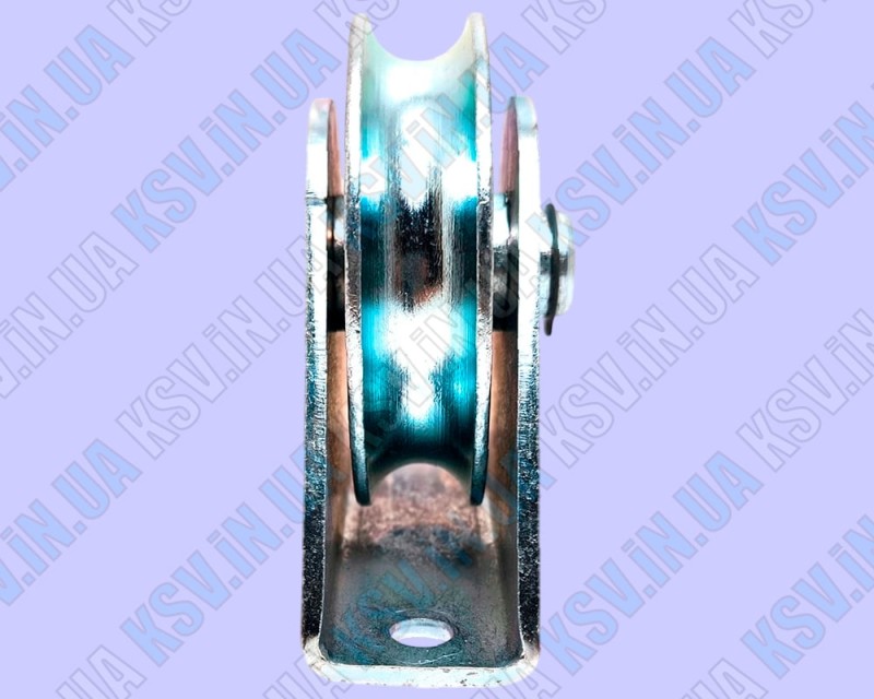 Опорний ролик d78 з зовнішнім кронштейном під КРУГЛЯК