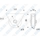 Опорний ролик d78 з зовнішнім кронштейном під КРУГЛЯК