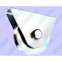 Опорний ролик d78 з зовнішнім кронштейном під КРУГЛЯК