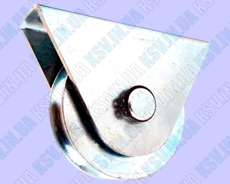 Опорний ролик d78 з зовнішнім кронштейном під КРУГЛЯК