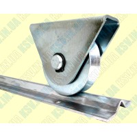 Опорний ролик d78 з зовнішнім кронштейном під КУТОК