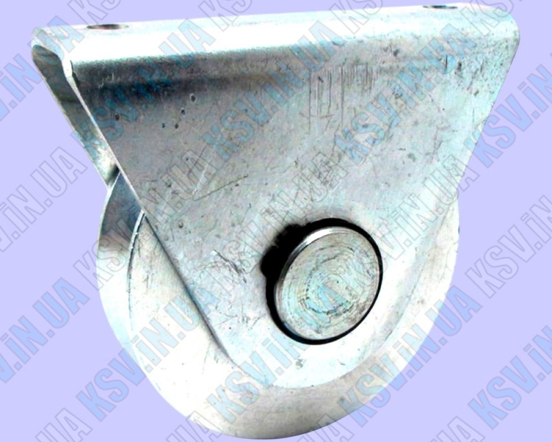 Опорний ролик d98 з зовнішнім кронштейном під КРУГЛЯК