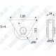 Опорний ролик d98 з зовнішнім кронштейном під КУТОК