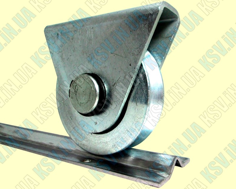 Опорний ролик d98 з зовнішнім кронштейном під КУТОК