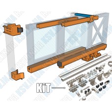 Фурнітура для телескопічних консольних воріт (max. 4.4 m)