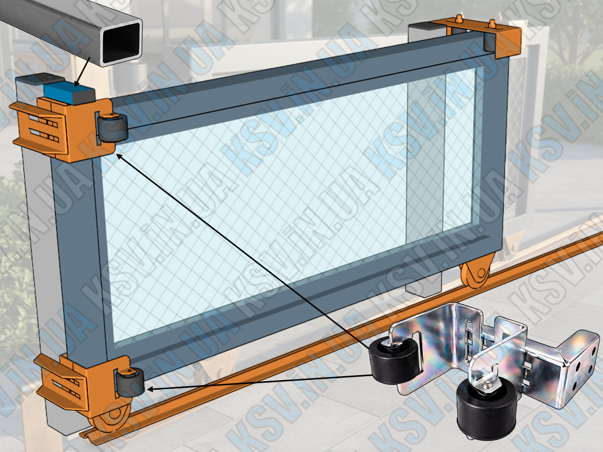 Installing anti-vandal gate catcher