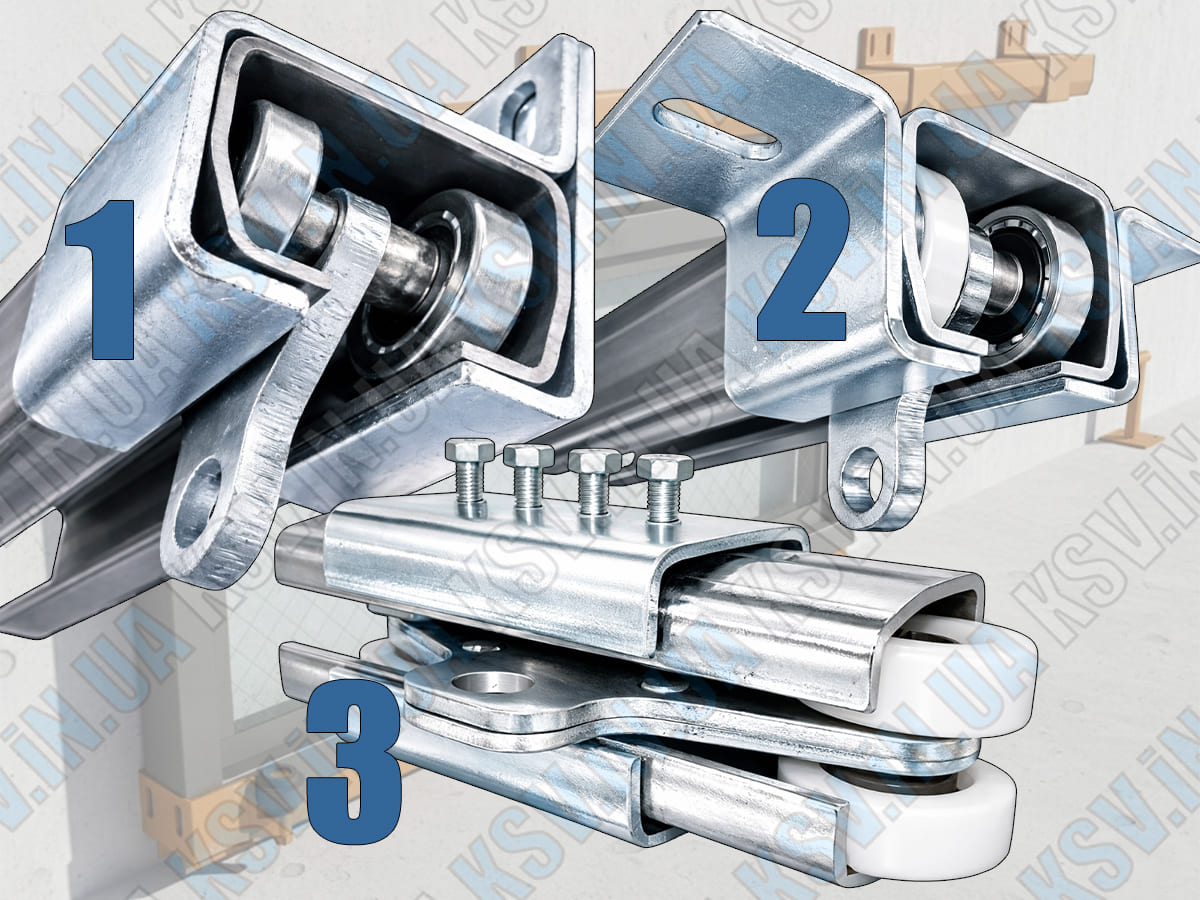 Види монтажних кронштейнів для підвісних воріт