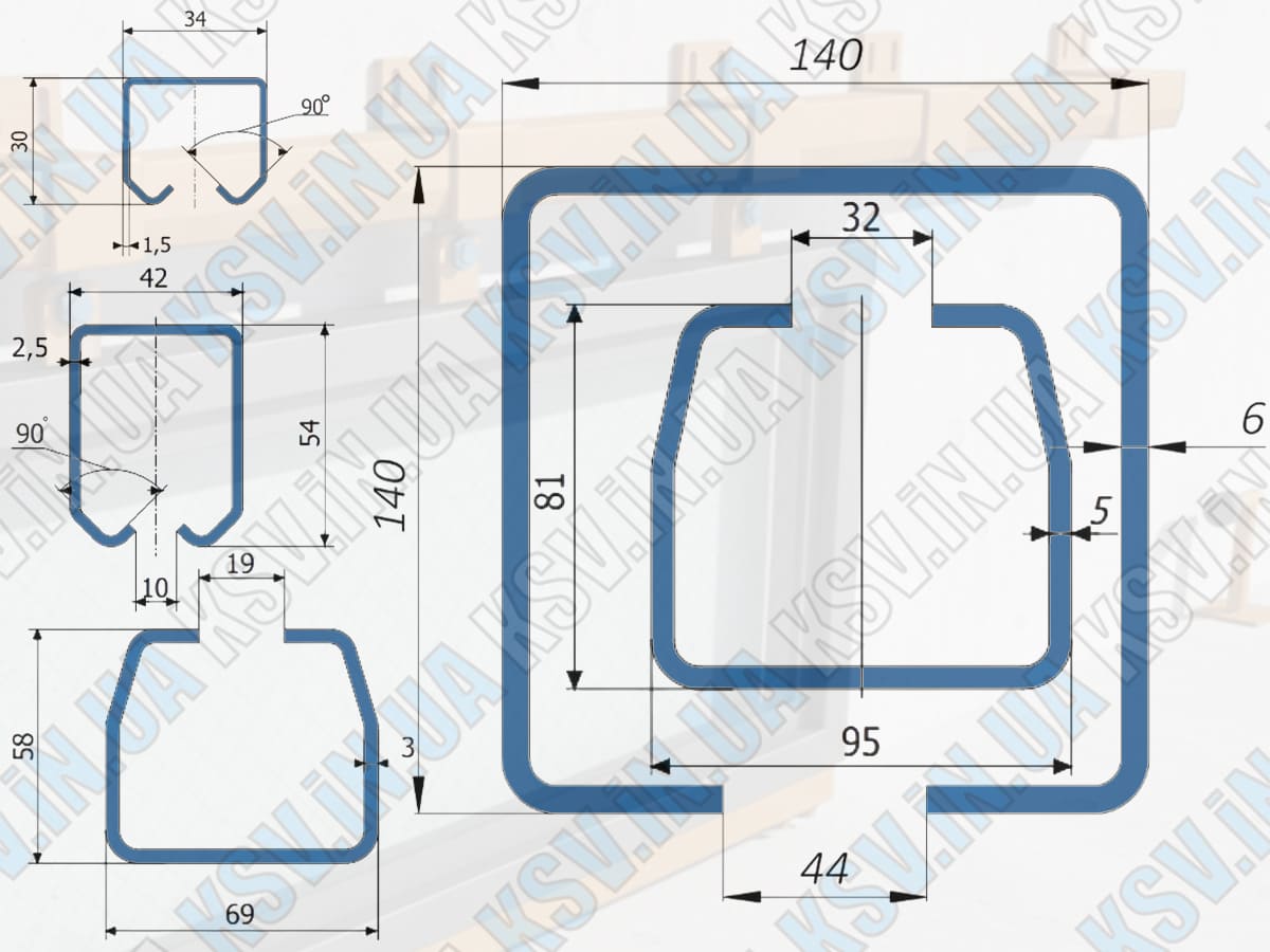 Choosing guide rail for overhead gates KSV Systems