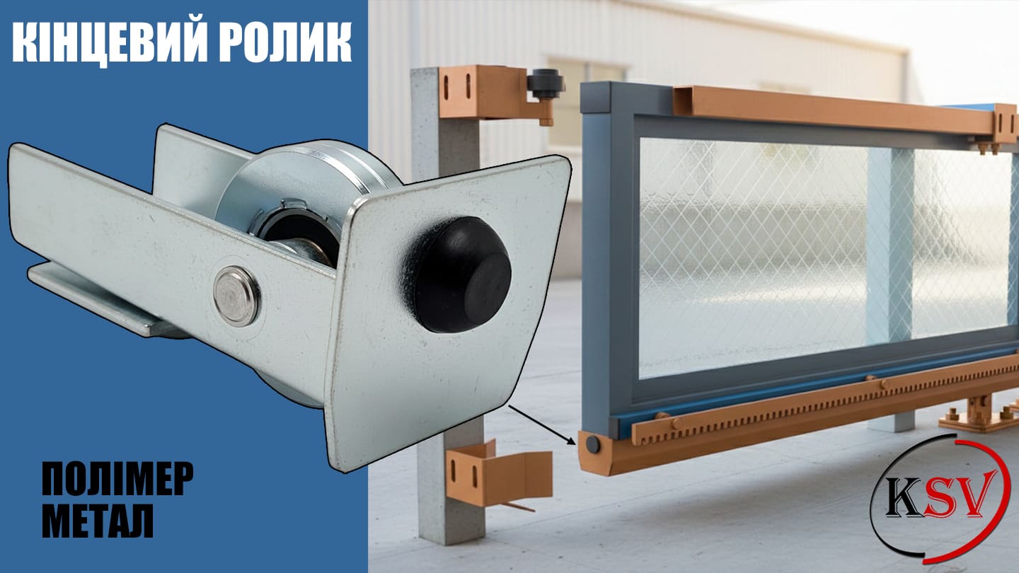 Кінцеві накатні ролики KSV для відкатних воріт