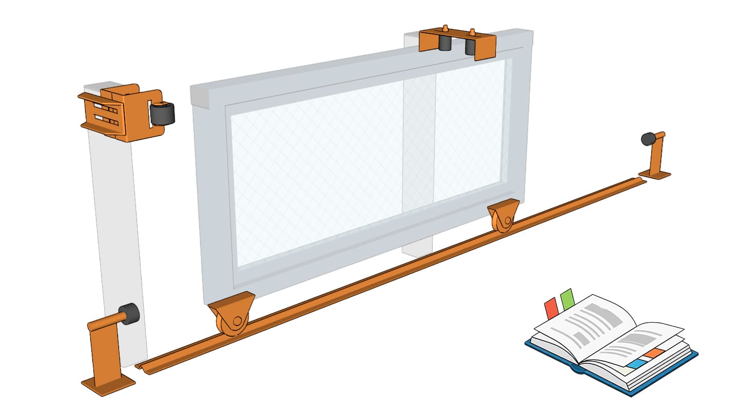 Схема підвісних воріт